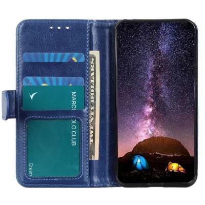 Samsung Galaxy A55 5G (SM-A556) Binfen открываемый синий кожаный чехол - книжка | Vacins.lv