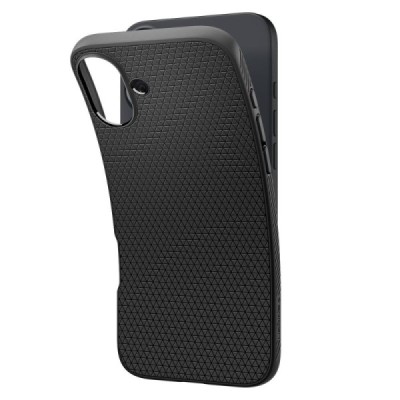 "Spigen" Liquid Air Apple iPhone 16 Plus чёрный твердый силиконовый чехол | Vacins.lv