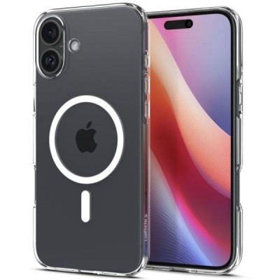 "Spigen" Liquid Crystal MagFit Apple iPhone 16 Plus прозрачный твердый силиконовый чехол | Vacins.lv