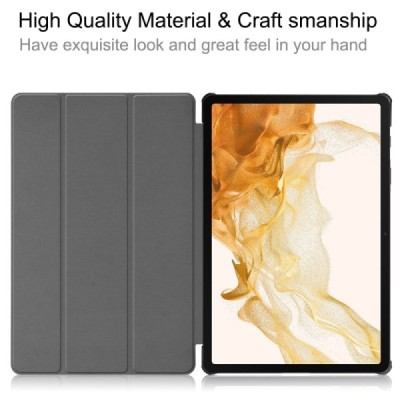 Samsung Galaxy Tab S10+, S9+, S9 FE+ atvēramais melns maciņš | Vacins.lv