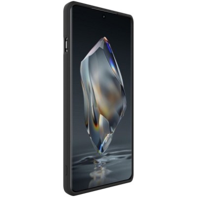OnePlus 12R / Ace 3 "Imak" cieta silikona (TPU) melns apvalks | vacins.lv