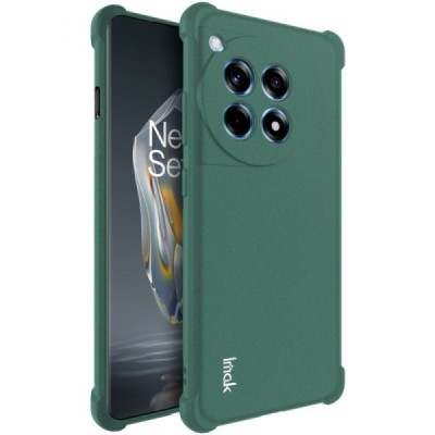 OnePlus 12R 5G (Ace 3) "Imak" pastiprinātas aizsardzības cieta silikona (TPU) zaļš vāciņš | Vacins.lv