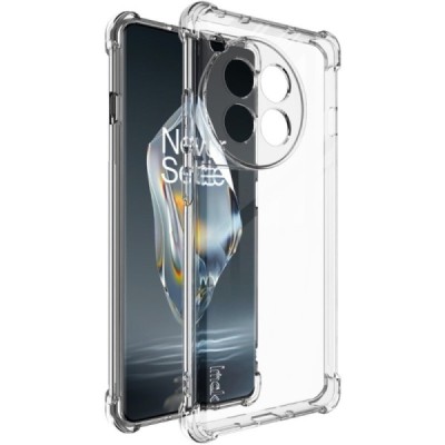 OnePlus 12R 5G (Ace 3) "Imak" pastiprinātas aizsardzības cieta silikona (TPU) dzidrs (caurspīdīgs) vāciņš | Vacins.lv
