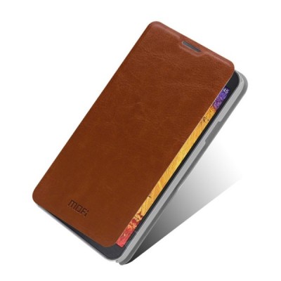 Samsung Galaxy Note 3 Neo N750 „Mofi“ Rui sērijas brūns ādas atvērams futrālis / Vacins.lv