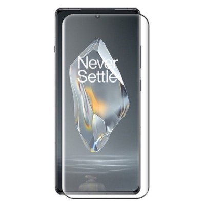 OnePlus 12R (Ace 3) „Rurihai“ 9H Tempered Glass усиленная защита, черное защитное стекло с полным покрытием толщиной 2.5D | Vaci