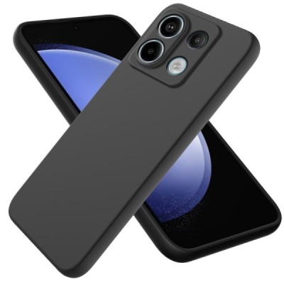 Xiaomi Redmi Note 13 Pro 5G / Poco X6 5G Shell cieta silikona (TPU) apvalks - melns | vacins.lv