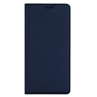 Samsung Galaxy A55 „Dux Ducis“ Skin sērijas tumši zils ādas atvērams maciņš | Vacins.lv