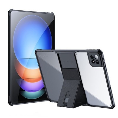Xiaomi Pad 6S Pro „XUNDD“ Kickstand dzidrs apmales melnā krāsā cieta silikona (TPU) akrils apvalks | Vacins.lv
