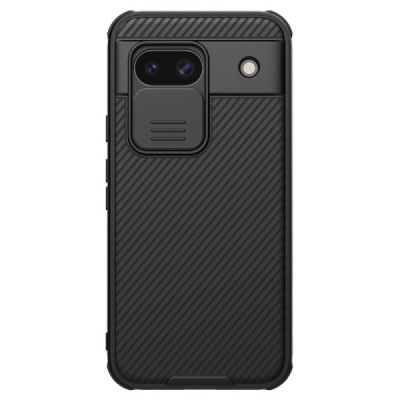 Google Pixel 8A „Nillkin“ CamShield Pro melns apvalks | Vacins.lv