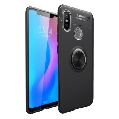 Xiaomi Mi 8 „FOCUS“ Kickstand (TPU) твердый силиконовый чехол - чёрный | Vacins.lv