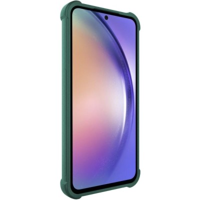 Samsung Galaxy A55 5G (SM-A556) Imak усиленный твердый силиконовый чехол TPU - зелёный | Vacins.lv