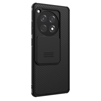 OnePlus 12R (Ace 3) „Nillkin“ CamShield Pro чёрный чехол с защитной крышкой для камеры | Vacins.lv