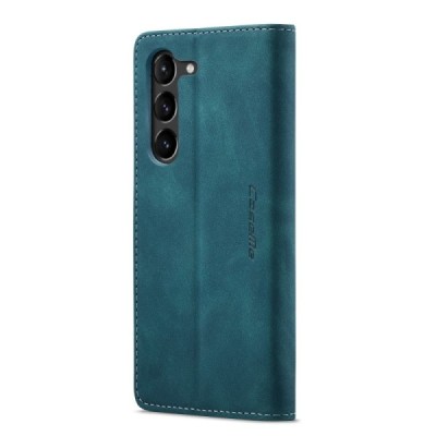 Samsung Galaxy S23 (SM-S911) CaseMe Retro открываемый, зелёного цвета, кожаный чехол – книжка | Vacins.lv