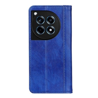 OnePlus 12R (Ace 3) синий кожаный чехол-книжка | Vacins.lv