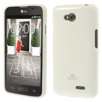 LG L70 D320 baltas Mercury kieto silikono (TPU) dėklas / Priedai.lt
