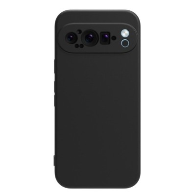 Google Pixel 9 Pro XL Shell cieta silikona (TPU) apvalks - melns | vacins.lv