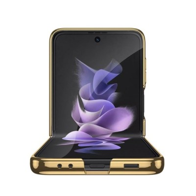 Samsung Galaxy Z Flip3 (F711) GKK Marble zelta plastika apvalks | vacins.lv