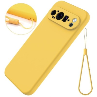 Google Pixel 9 Pro XL Shell cieta silikona (TPU) apvalks - dzeltens | vacins.lv