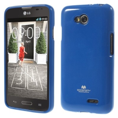 LG L70 (D320) mėlynas Mercury kieto silikono (TPU) dėklas / Priedai.lt