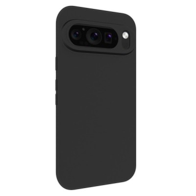 Google Pixel 9 Pro XL cieta silikona (TPU) melns apvalks | Vacins.lv