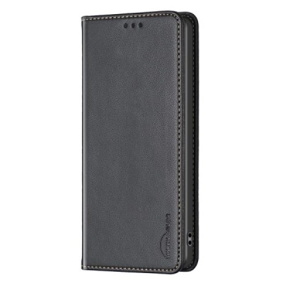 Samsung Galaxy A53 5G (SM-A536B) Binfen Solid atvēramais melns maciņš - maks | Vacins.lv