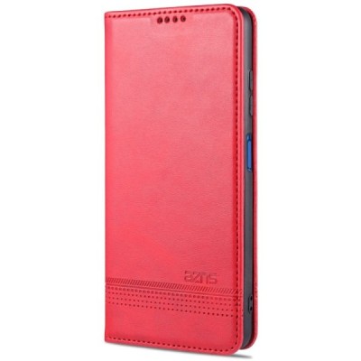Xiaomi Poco X3 "AZNS" Retro ādas atvēramais sarkans maciņš (maks) | Vacins.lv