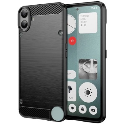 Nothing CMF Phone 1 "Carbon" cieta silikona (TPU) melns apvalks | Vacins.lv