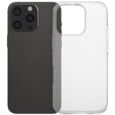 Твердый силиконовый чехол (TPU) для Apple iPhone 16 Pro, прозрачный | Vacins.lv
