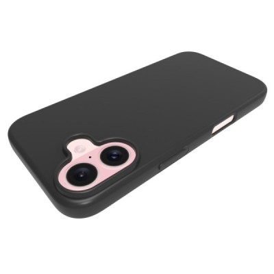 Твердый силиконовый чехол (TPU) для Apple iPhone 16, чёрного цвета | Vacins.lv