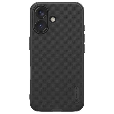 Apple iPhone 16 "Nillkin" Frosted Shield Pro Magnetic чёрный чехол | Vacins.lv