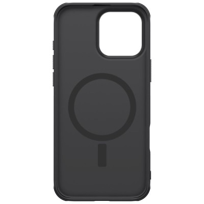 Apple iPhone 16 Pro "Nillkin" Frosted Shield Pro Magnetic melns apvalks | vacins.lv