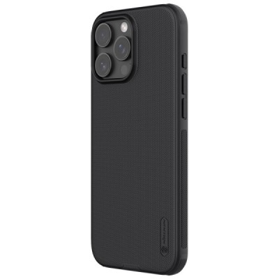 Apple iPhone 16 Pro Max "Nillkin" Frosted Shield Pro Magnetic чёрный чехол | Vacins.lv