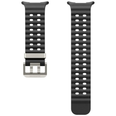 Samsung Galaxy Watch Ultra Marine viedā pulksteņa cietā silikona (TPU) siksniņa - pelēks | Vacins.lv