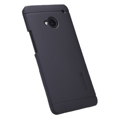 „Nillkin“ Frosted Shield HTC One M7 juodas dėklas (Dėkliukas) / Priedai.lt