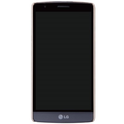 Nillkin Frosted Shield LG G3 S auksinis plastikinis dėklas + apsauginė ekrano plėvelė / Priedai.lt
