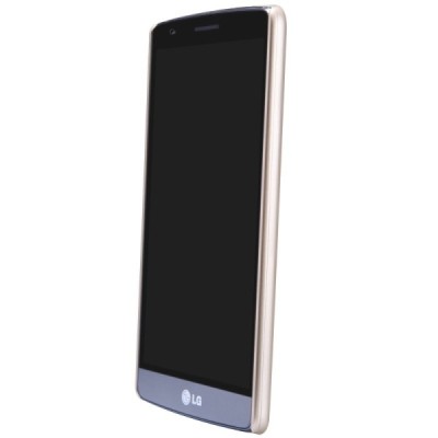 Nillkin Frosted Shield LG G3 S auksinis plastikinis dėklas + apsauginė ekrano plėvelė / Priedai.lt