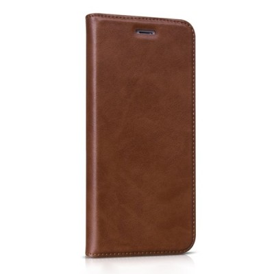 Greznais „HOCO“ Luxury sērijas ādas atvērams brūns Apple iPhone 6 Plus (6s Plus) futrālis / Vacins.lv