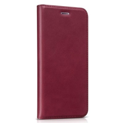 Prabangus „HOCO“ Luxury serijos odinis atverčiamas raudonas Apple iPhone 6 Plus (6s Plus) dėklas / Priedai.lt