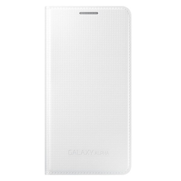 „Samsung“ Flip Cover atvērams futrālis - balts (Galaxy Alpha)