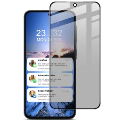 Samsung Galaxy A35, A55 "Imak" Tempered Glass privāta melns ekrāna aizsargstikls | Vacins.lv