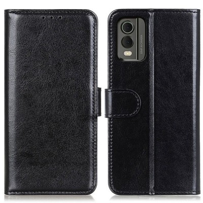 Nokia C32 Binfen atvēramais melns maciņš - maks | Vacins.lv
