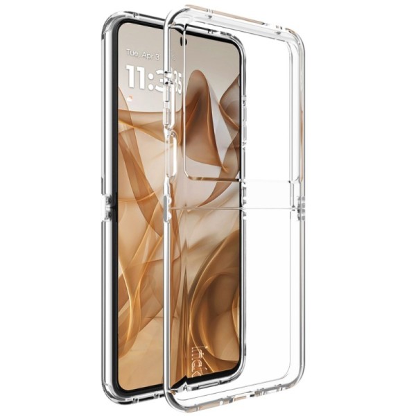 "Imak" pastiprinātas aizsardzības cieta silikona (TPU) apvalks - dzidrs (Motorola Razr 50)