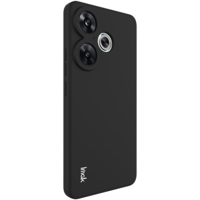 Poco F6 5G "Imak" cieta silikona (TPU) melns apvalks | vacins.lv