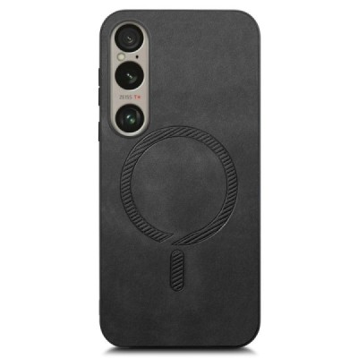Sony Xperia 1 VI "Tianhan" MagSafe твердый силиконовый (TPU) чёрный чехол | Vacins.lv