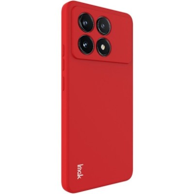 Твердый силиконовый чехол "Imak" (TPU) для Xiaomi Poco X6 Pro 5G (K70E) красный | Vacins.lv