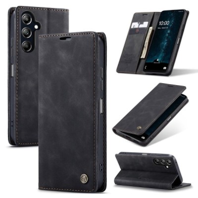 Samsung Galaxy A16 CaseMe Retro открываемый, Чёрного цвета, кожаный чехол – книжка | Vacins.lv