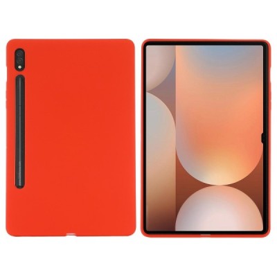Samsung Galaxy Tab S10 Ultra 14.6" (X920, X926), S9 Ultra "Shell" cieta silikona (TPU) sarkans apvalks | vacins.lv