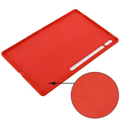 Samsung Galaxy Tab S10 Ultra 14.6" (X920, X926), S9 Ultra "Shell" cieta silikona (TPU) sarkans apvalks | vacins.lv