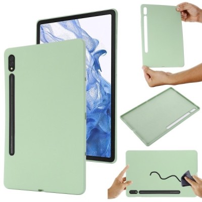 Samsung Galaxy Tab S10 Ultra 14.6" (X920, X926), S9 Ultra Shell TPU твердый силиконовый чехол - зелёный | Vacins.lv
