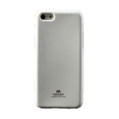 Apple iPhone 5C Mercury Color balts cieta silikona (TPU) futrālis / Vacins.lv
